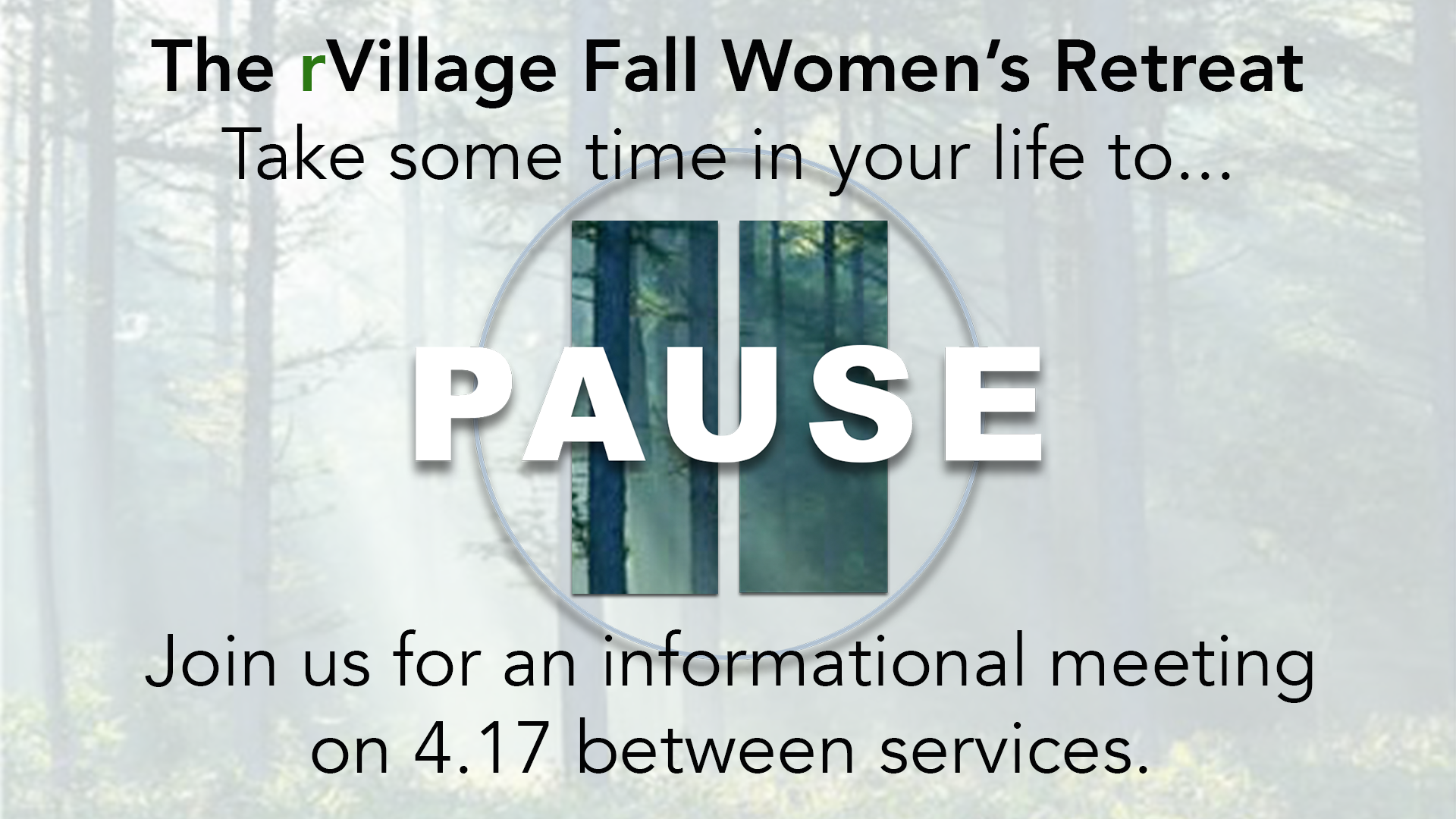 rvillage fall retreat